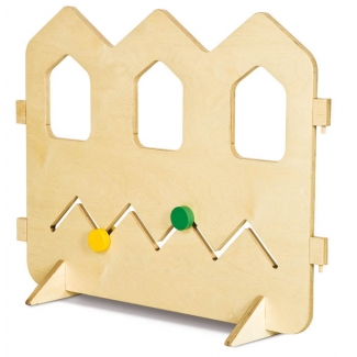 Scheidingswand  (speelwand) met speelelement - De 3 ogen