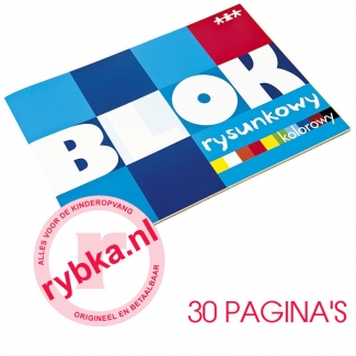 Tekenblok met 30 Gekleurde vellen - A4