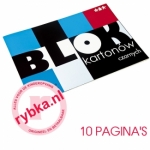 Blok met 10 Zwarte Kartonnen vellen - A4