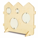 Scheidingswand  (speelwand) met speelelement - Draaiende spiegels