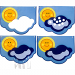 Wandkleed over het weer