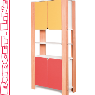   Hoge kast met deuren, Budget line meubilair