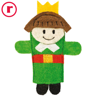   Voordeelset vingerpoppen in een handige tas