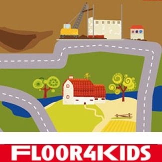  Het grote autokleed - hygi&euml;nisch anti-allergie speelkleed van FLOOR4KIDS