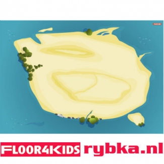  Pirateneiland - hygi&euml;nisch anti-allergie speelkleed van FLOOR4KIDS