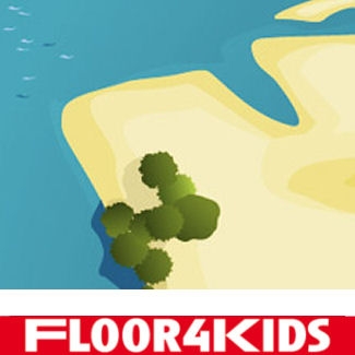  Pirateneiland - hygi&euml;nisch anti-allergie speelkleed van FLOOR4KIDS