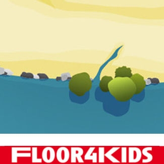  Pirateneiland - hygi&euml;nisch anti-allergie speelkleed van FLOOR4KIDS