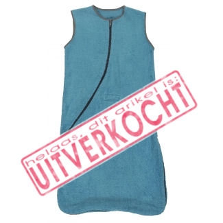 Badstof slaapzak voor baby's en dreumessen, kleur Aqua