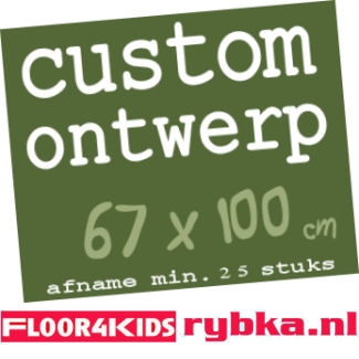 Custom ontwerp speelkleed van FLOOR4KIDS 1 (67 x 100 cm)