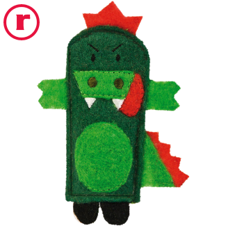 Draak - Betaalbare vingerpop - Het Sprookje