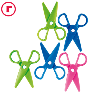 Dreumes scharen - kunststof, set van 5 scharen 