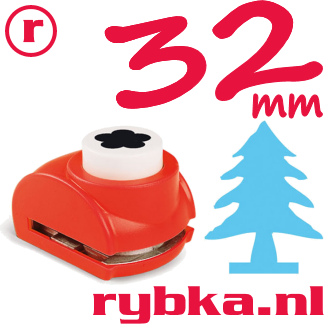 Kerstboom - Grote vormen pons voor papier