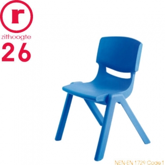 Kinderstoeltje FUN stapelbaar in blauw - 26