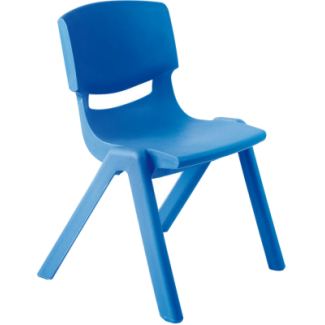 Kinderstoeltje FUN stapelbaar in blauw - 40