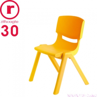 Kinderstoeltje FUN stapelbaar in geel - 30