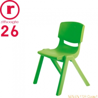Kinderstoeltje FUN stapelbaar in groen - 26