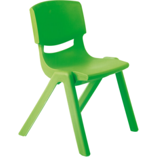 Kinderstoeltje FUN stapelbaar in groen - 35