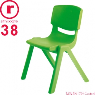Kinderstoeltje FUN stapelbaar in groen - 40