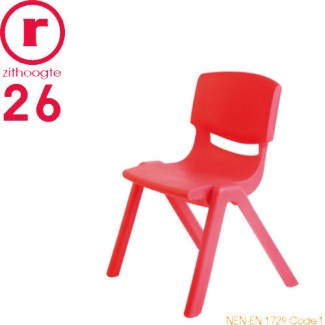 Kinderstoeltje FUN stapelbaar in rood - 26