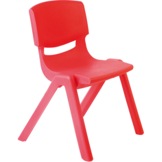 Kinderstoeltje FUN stapelbaar in rood - 26