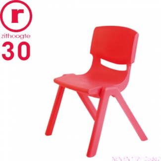 Kinderstoeltje FUN stapelbaar in rood - 30