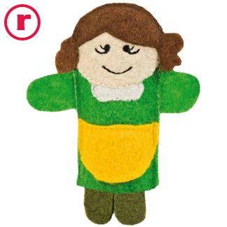 Moeder - Betaalbare vingerpop - Roodkapje (sprookje)