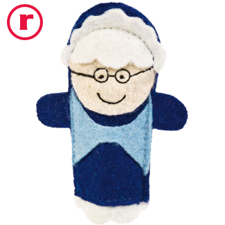 Oma - Betaalbare vingerpop - Roodkapje (sprookje)