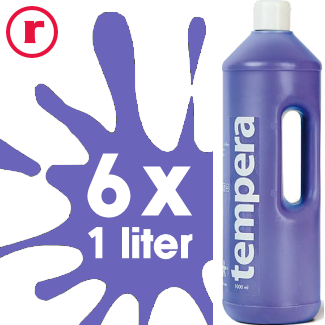 Plakkaatverf Margento AANBIEDING - 6x 1 liter (schoolverf)