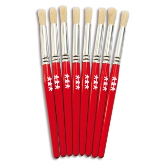  Ronde kwasten - 8 mm doornede