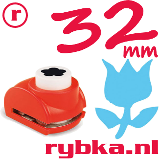 Tulp - Grote vormen pons voor papier