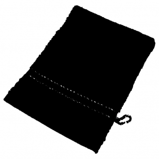 Washandje, kleur Zwart