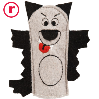 Wolf - Betaalbare vingerpop - Roodkapje (sprookje)