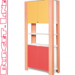   Hoge kast met deuren, Budget line meubilair