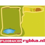  De boerderij - hygi&euml;nisch anti-allergie speelkleed van FLOOR4KIDS