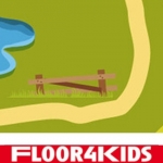  De boerderij - hygi&euml;nisch anti-allergie speelkleed van FLOOR4KIDS