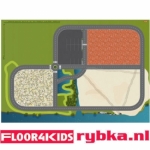 De extra grote bouwplaats - hygi&euml;nisch anti-allergie speelkleed van FLOOR4KIDS
