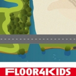  De extra grote bouwplaats - hygi&euml;nisch anti-allergie speelkleed van FLOOR4KIDS