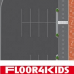  De grote bouwplaats - hygi&euml;nisch anti-allergie speelkleed van FLOOR4KIDS