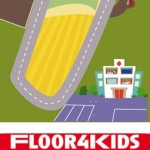  Het extra grote autokleed - hygi&euml;nisch anti-allergie speelkleed van FLOOR4KIDS