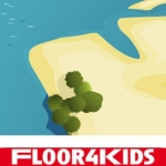  Pirateneiland - hygi&euml;nisch anti-allergie speelkleed van FLOOR4KIDS