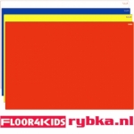  Rood hygi&euml;nisch anti-allergie speelkleed van FLOOR4KIDS