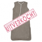 Badstof slaapzak voor baby's en dreumessen, kleur Taupe