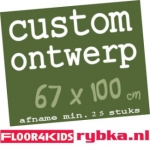 Custom ontwerp speelkleed van FLOOR4KIDS 1 (67 x 100 cm)