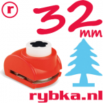 Kerstboom - Grote vormen pons voor papier