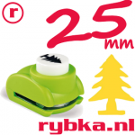 Kerstboom - Medium vormen pons voor papier