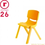 Kinderstoeltje FUN stapelbaar in geel - 26