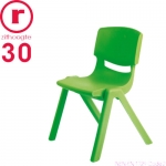 Kinderstoeltje FUN stapelbaar in groen - 30