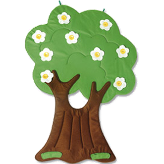    Vier Seizoenen Boom - Wandkleed