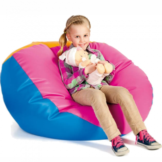   Grote gekleurde zitzak voor kinderen