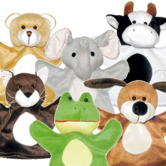 Dieren - voordeelset Poppenkastpoppen